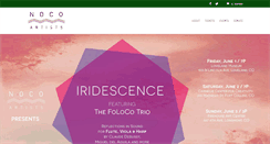 Desktop Screenshot of nocoartists.org