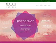 Tablet Screenshot of nocoartists.org
